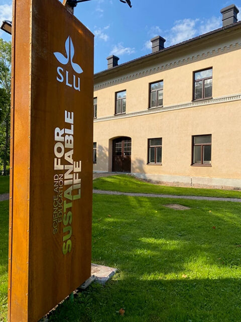 Infartsskylt SLU Skara